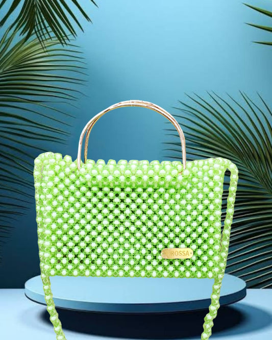 ACRYLIC CRYSTAL BAG WITH ORCLE HANDLE